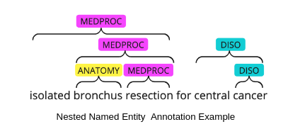 Nested Named Entity Annotation Example
